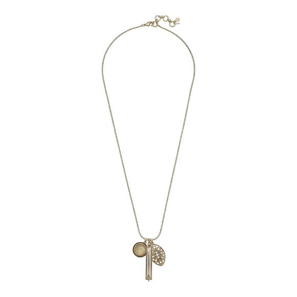 Lucky Brand Two Tone Charm Necklace - Picture 6 of 6